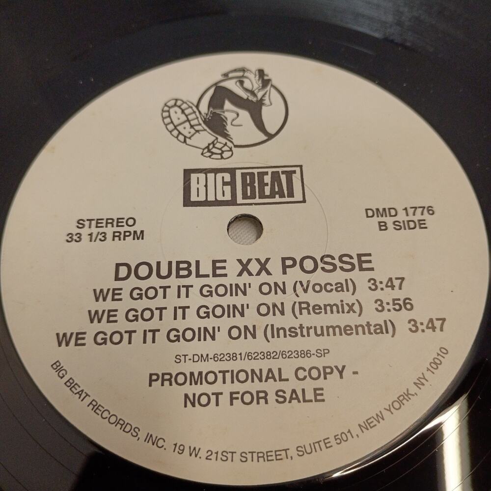 Rare Double XX Posse 12” Vinyl Record Promo, Head Cracker, We Got It Goin' On